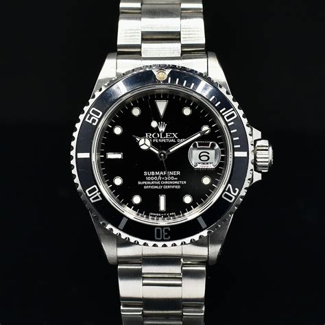 Rolex Submariner Date Black 16610 1998 (Full Set) 